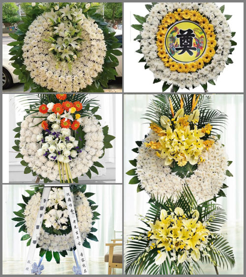上海崇明区庙镇万安村花圈速递